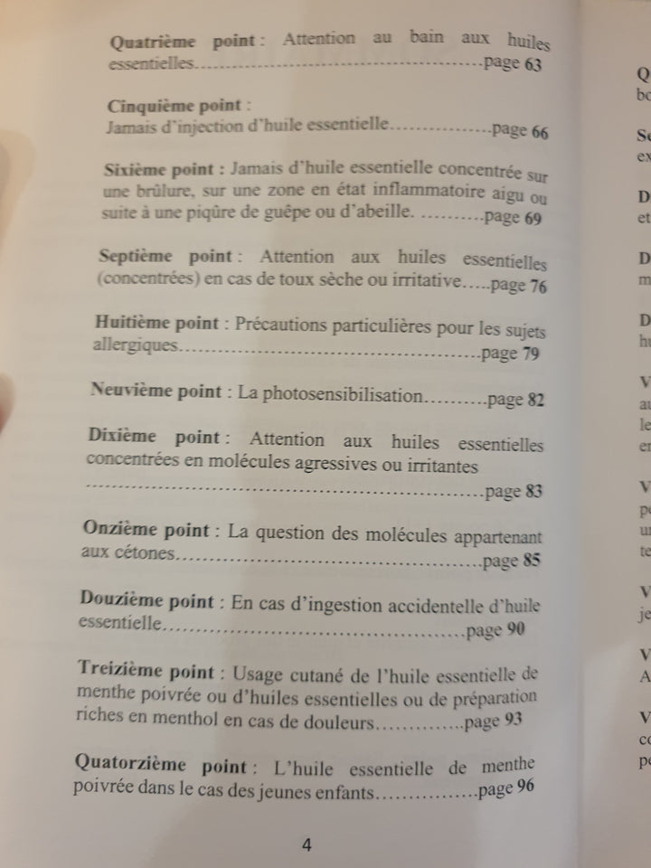 Mon code de sécurité aromatique en 26 points